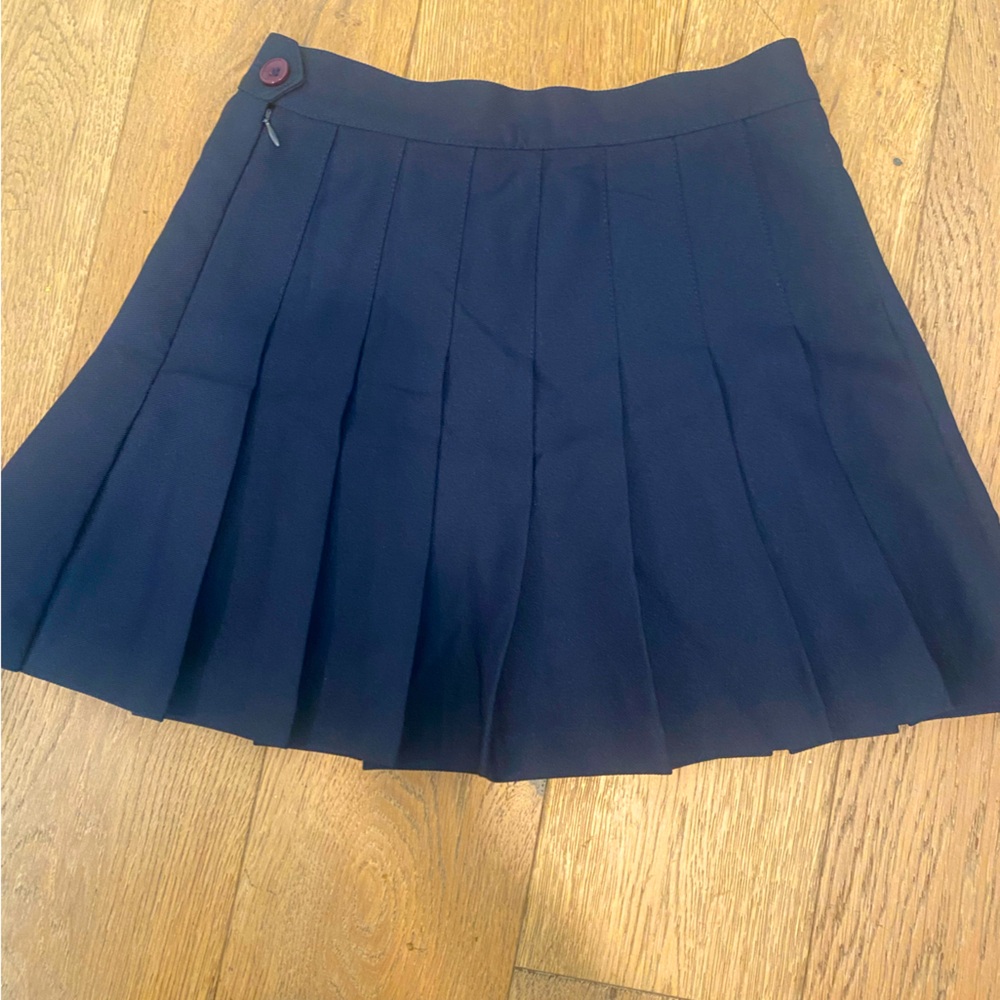 American apparel mini Navy Pleated Women's Skirt tennis style size s new